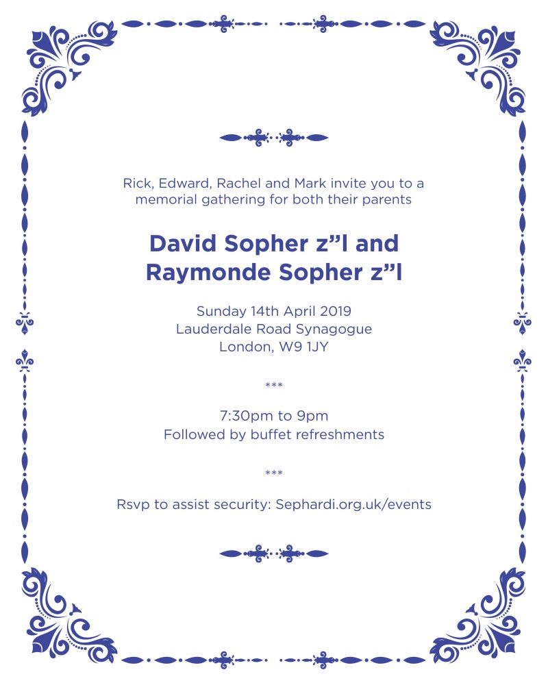 Memorial David & Raymonde Sopher