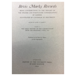 Bevis Marks Records I - Out of Stock