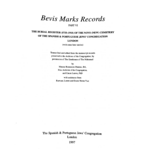 Bevis Marks Records VI (Soft Cover)